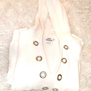 Good American white sweatshirt